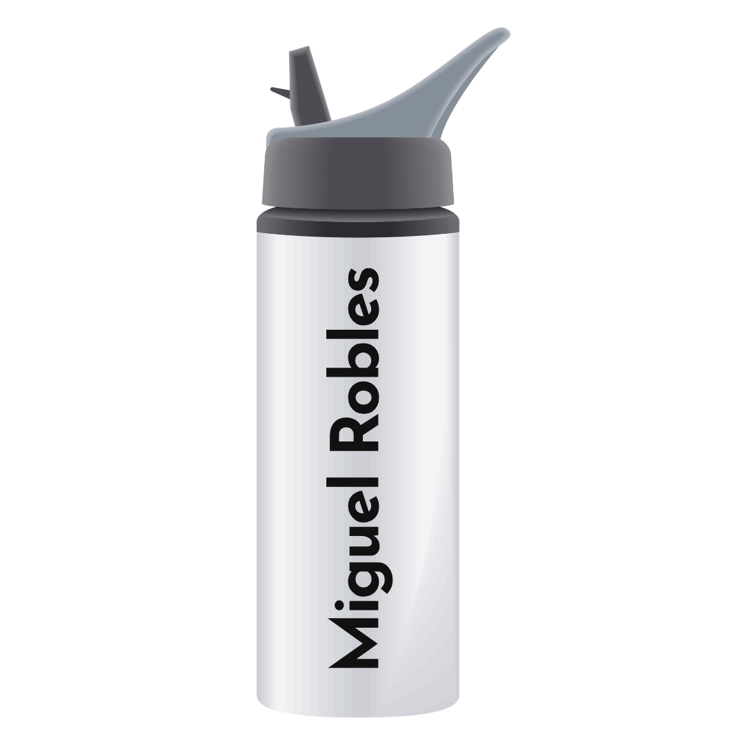 Botella de Aluminio Miguel Robles – Edición Vertical Branding