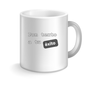 Taza Cerámica Miguel Robles – Edición Personalizable "Pon texto a tu éxito"